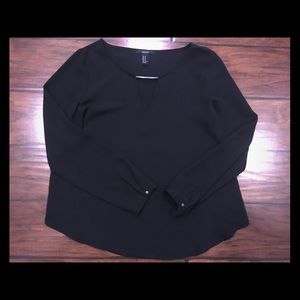 Forever 21 Black Medium chiffon blouse